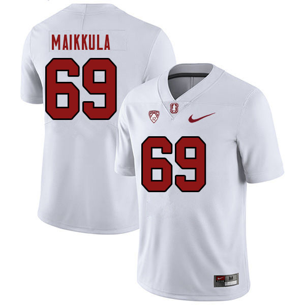 Men #69 Jake Maikkula Stanford Cardinal College 2023 Football Stitched Jerseys Sale-White - Click Image to Close